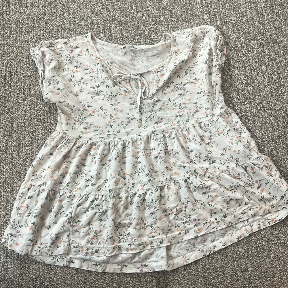 Floral American Eagle Blouse